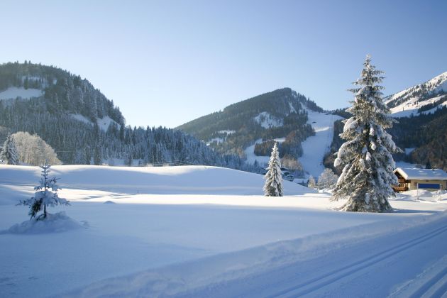 schnee-heutal-langlaufen-paradies-jausenstation