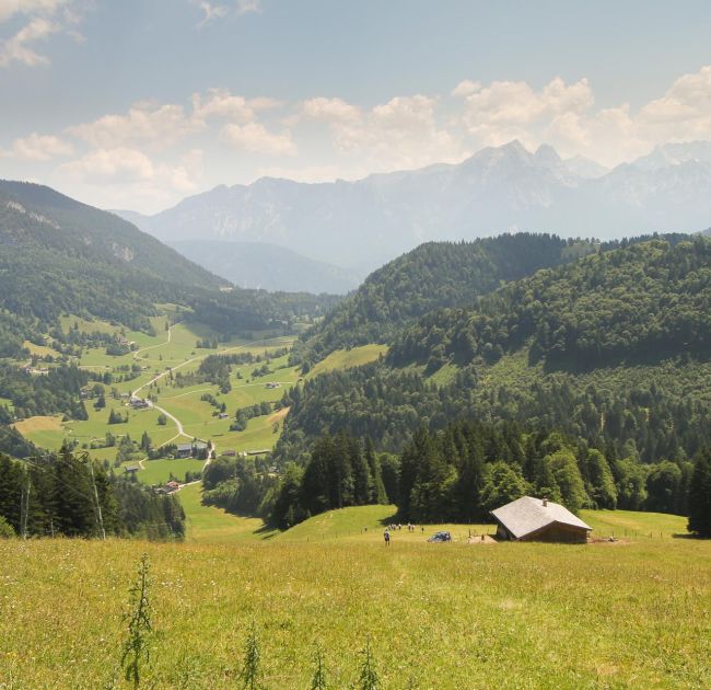 heutal-wildalm-jausenstation-ausblick-bergpanorama